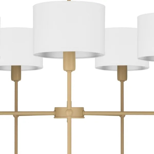 Lustră pe tijă MADELA 5xE14/40W/230V alb/bej