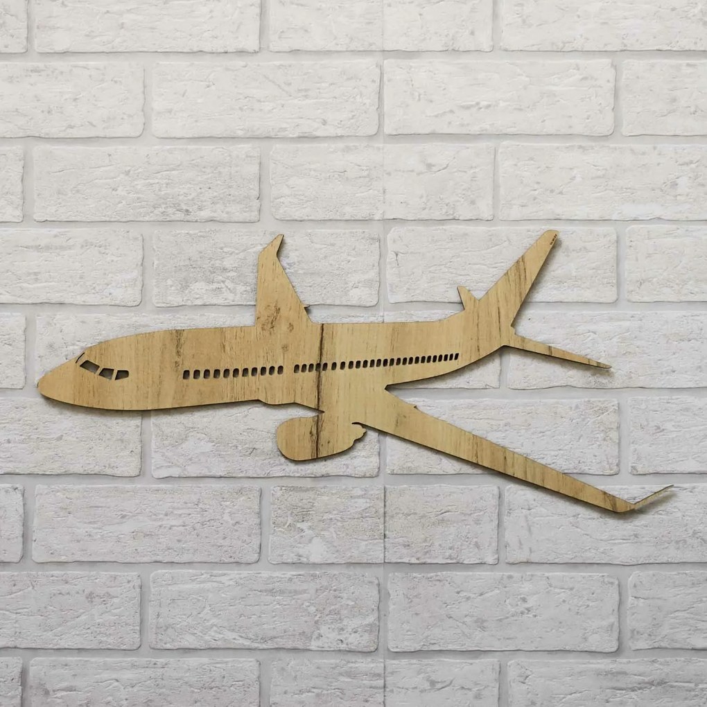 DUBLEZ | Autocolant din lemn pentru perete - Avion