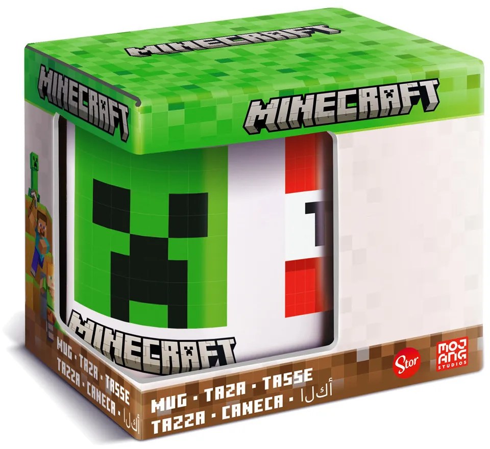 Minecraft Adaptation cană de porțelan 325 ml (11 oz) în cutie cadou