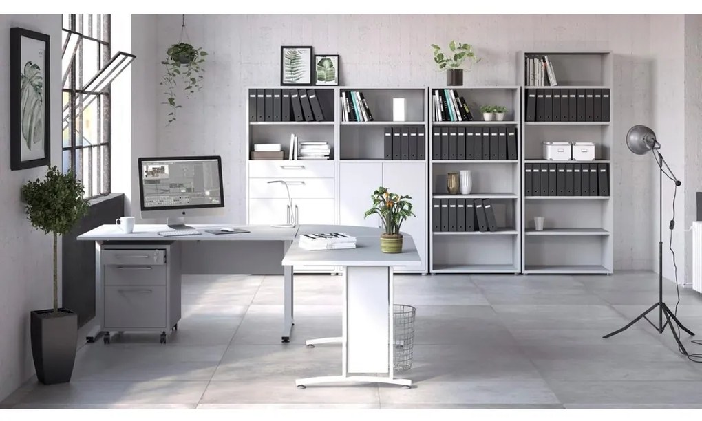 Uși pentru dulap Modulo 83,7 x 105,4 cm, încuietoare, alb