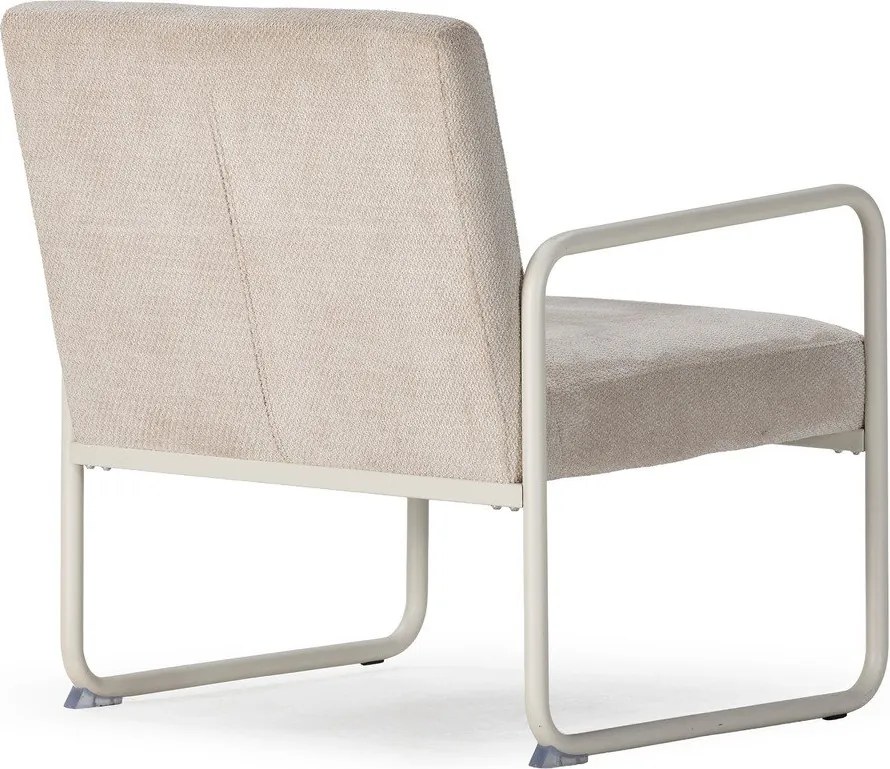 Fotoliu bej cu tapițerie din chenille Vince – MOME