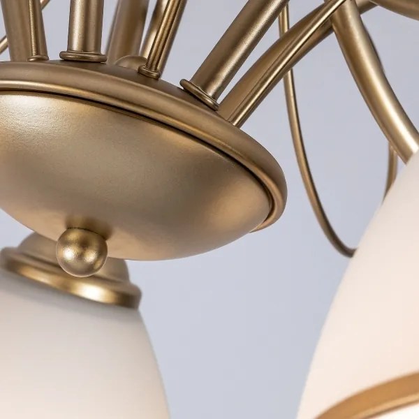 Brilagi - Plafonieră aplicată FRED, 5x E27 / 60W / 230V, Ø 59 cm, auriu