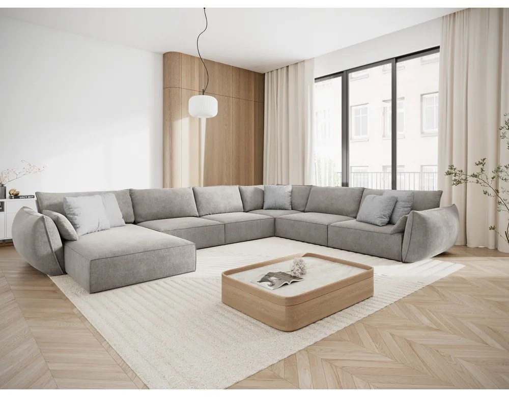 Colțar gri deschis (pe partea dreaptă) Vanda – Mazzini Sofas