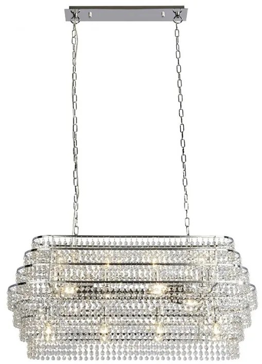 Lustra suspendata design elegant de lux RENE 4512-12CC SRT