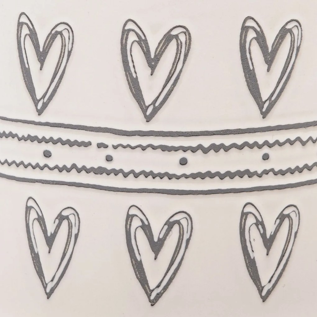 Cană din ceramică Inimioare II, 450 ml