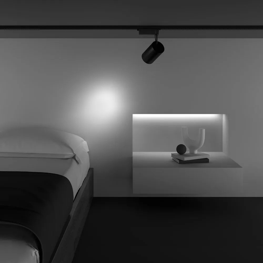 Spot LED, accesoriu pentru sinele monofazate Unity, Vuoro negru 26W 4000K