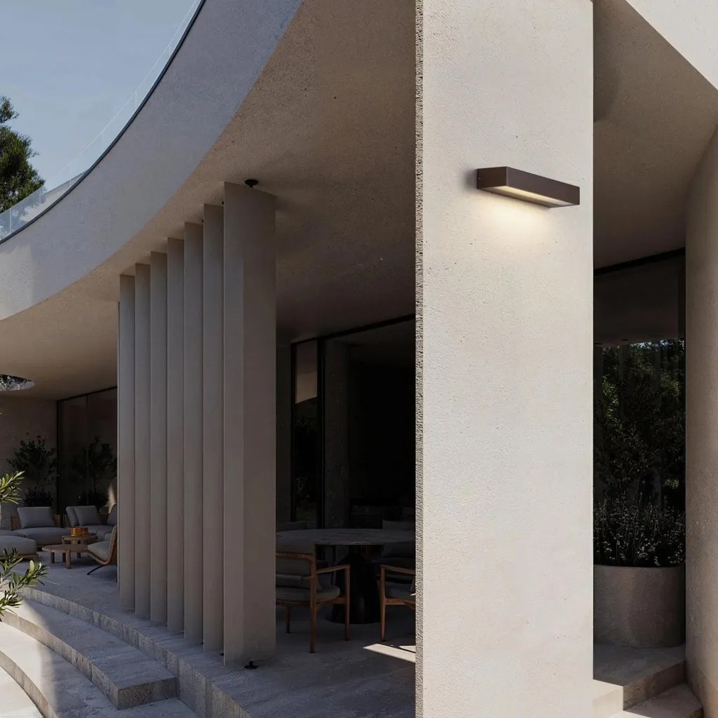 Aplica LED CCT ambientala de exterior IP65 LANE corten 13W