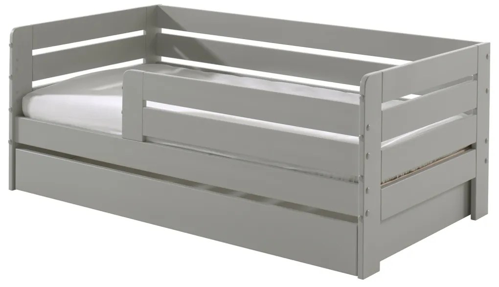 Set TODDLER format în Pat copii pentru copii mici (70 x 140 cm) cu sertar de depozitare.