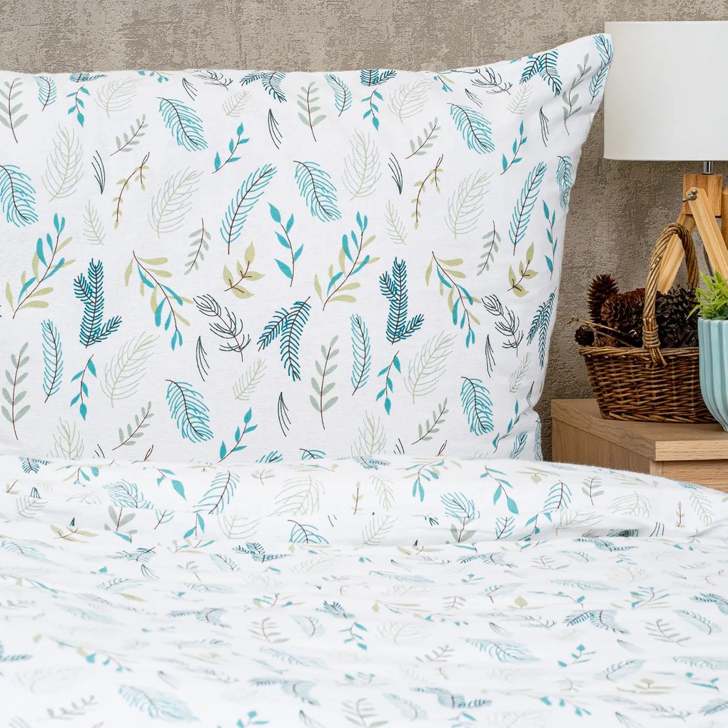 Lenjerie de pat din flanel 4Home Pine, 160 x 200 cm, 70 x 80 cm