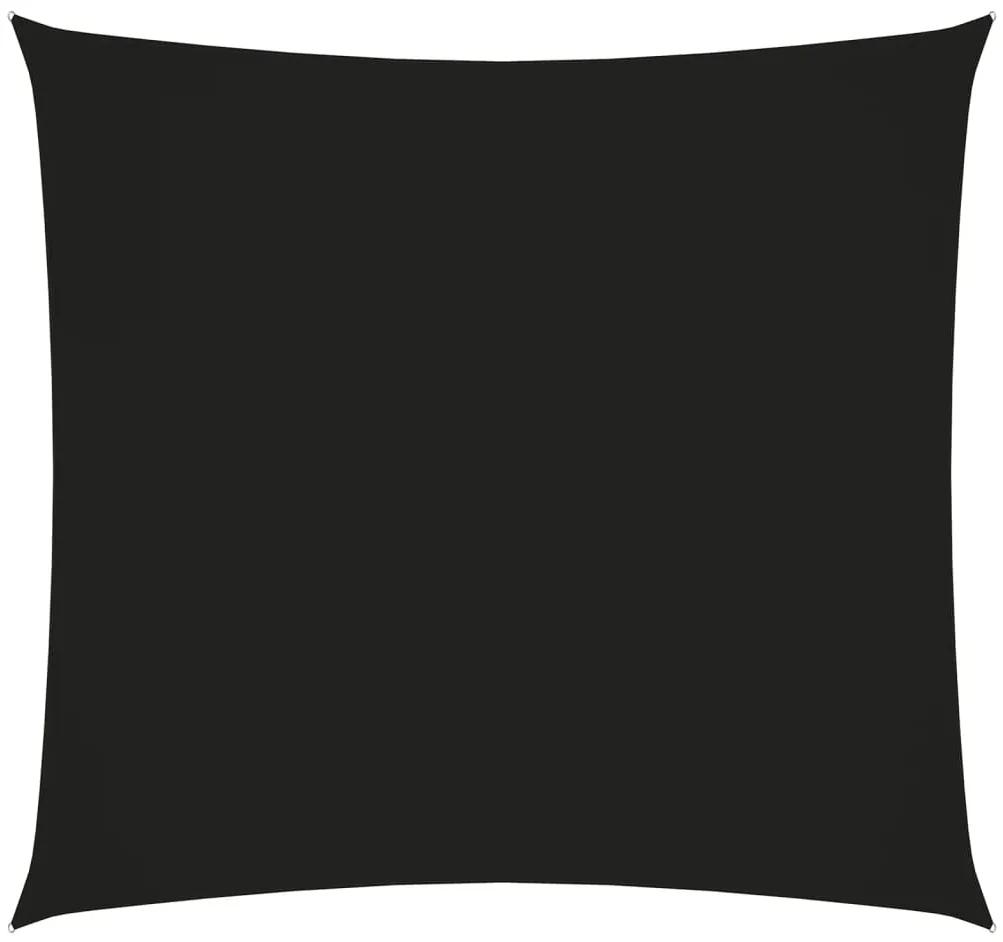 Parasolar, negru, 7x7 m, tesatura oxford, patrat Negru, 7 x 7 m