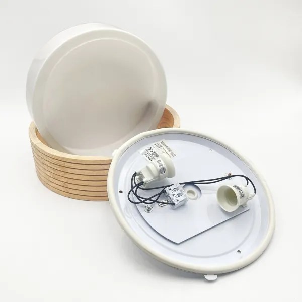 Plafonieră pentru baie NATURAL MODERN 2xE27/15W/230V, Ø 27,5 cm, pin