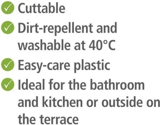 Covoraș de baie gri din plastic 50x80 cm Sassi – Wenko