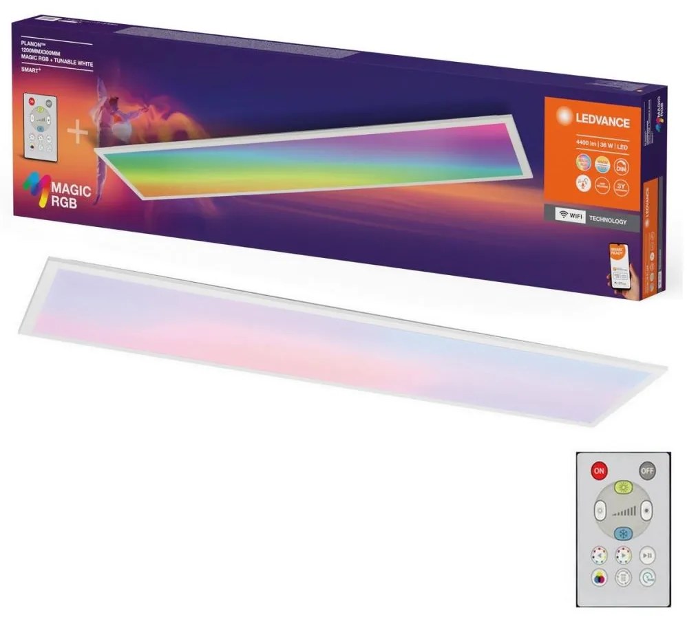 Plafonieră LED RGBW dimabilă SMART+MAGIC LED/36W/230V Wi-Fi Ledvance + telecomandă