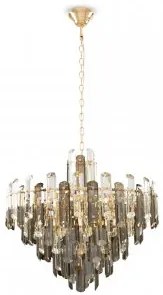 Candelabru modern cristal 8 becuri E14 Flare DIA200PL-08G Maytoni