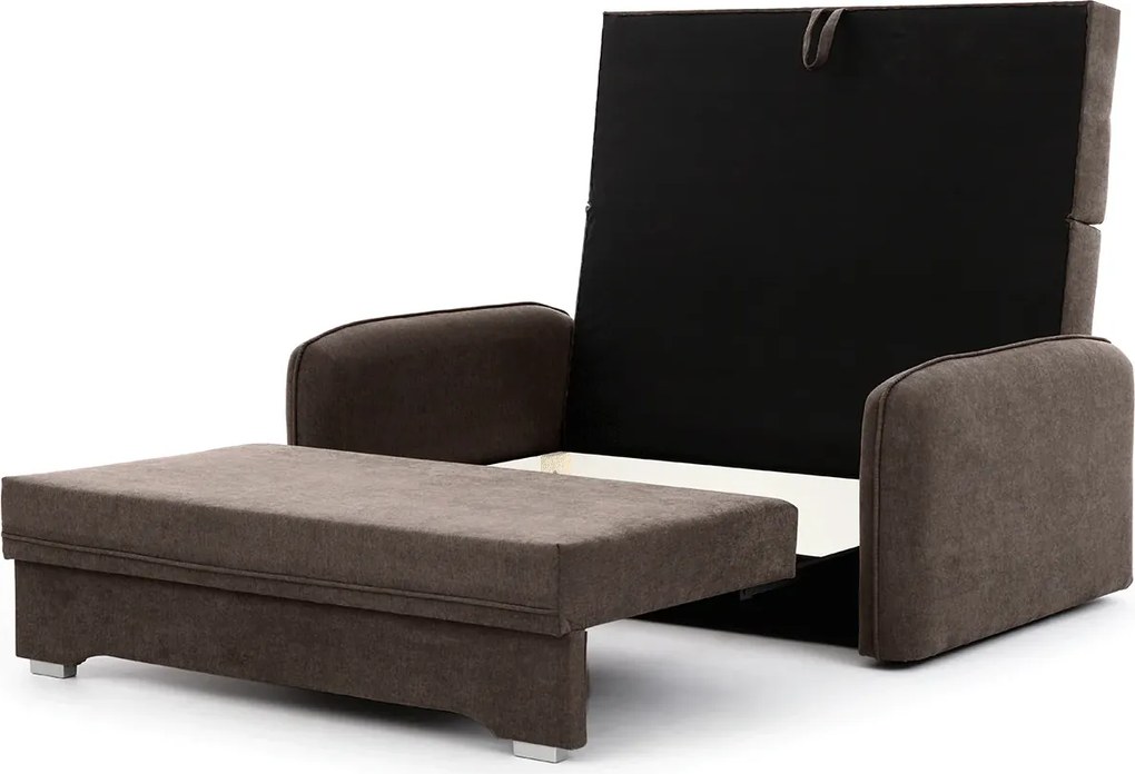 OFERTA Canapea extensibila 2 locuri LAINE, maro, calitate II