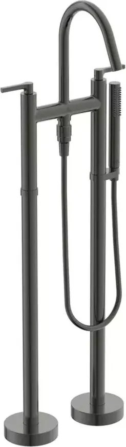 Baterie cada - dus freestanding Ideal Standard Atelier Joy Neo dubla comanda gri Magnetic Grey