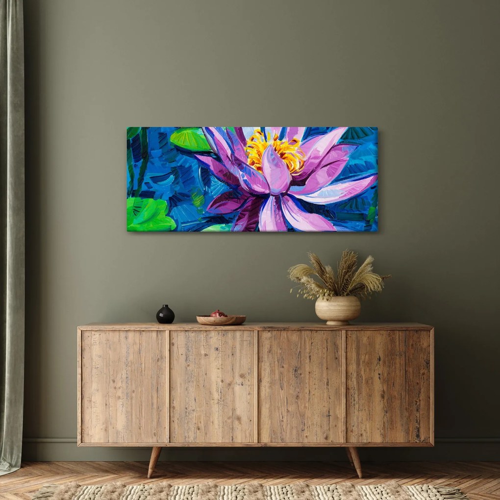 Tablou - Nufăr pe apă (120x50 cm)