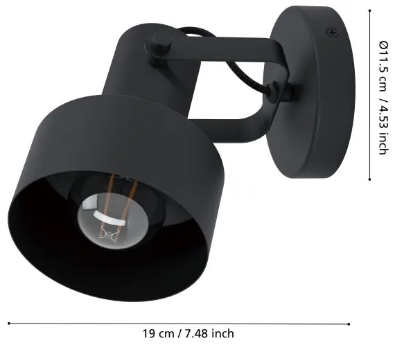 Spot CASIBARE 1xE27/28W/230V Eglo 99517
