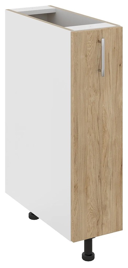 Corp Baza Jolly Karo, Lemn Natural/Alb, 20 x 50 x 80 cm