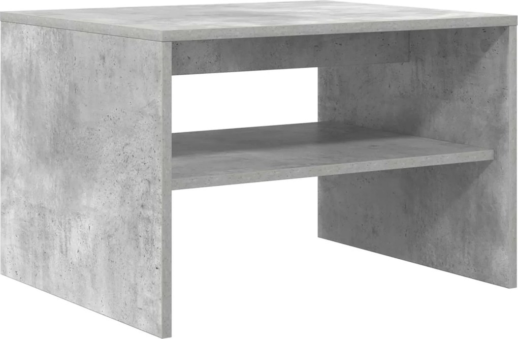 vidaXL Masă de cafea Gri din beton 60 x 50 x 40 cm Lemn compozit