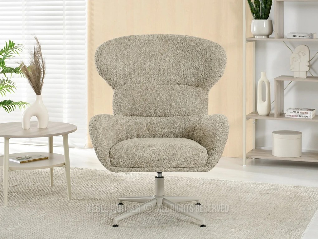 Fotoliu Trudy (bej + crem). Promo -13%. 1110434