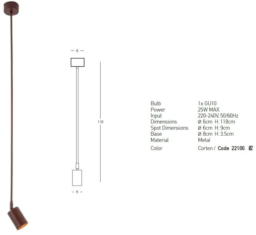 Pendul cu Spot stil minimalist Dixon