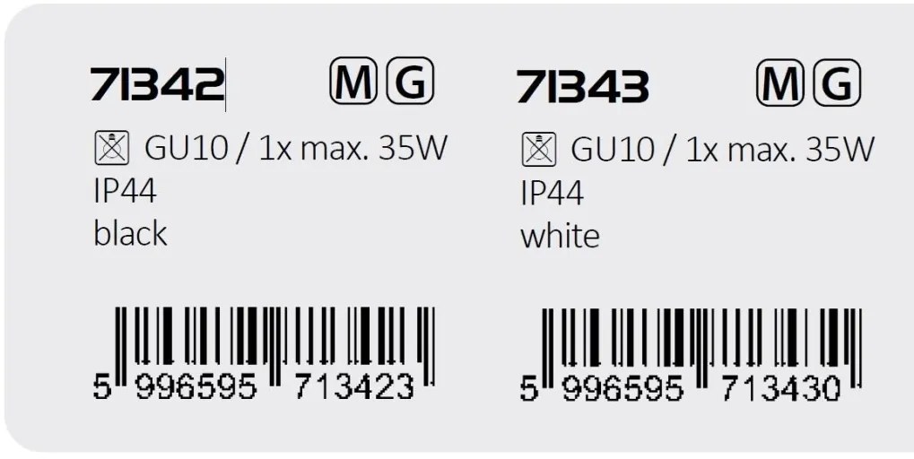 Spot aplicat pentru baie, Protectie IP44 Koven negru