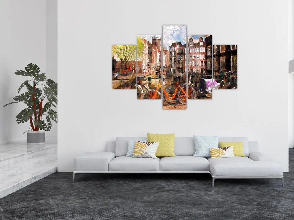 Tablou - Amsterdam, pictură (150x105 cm)