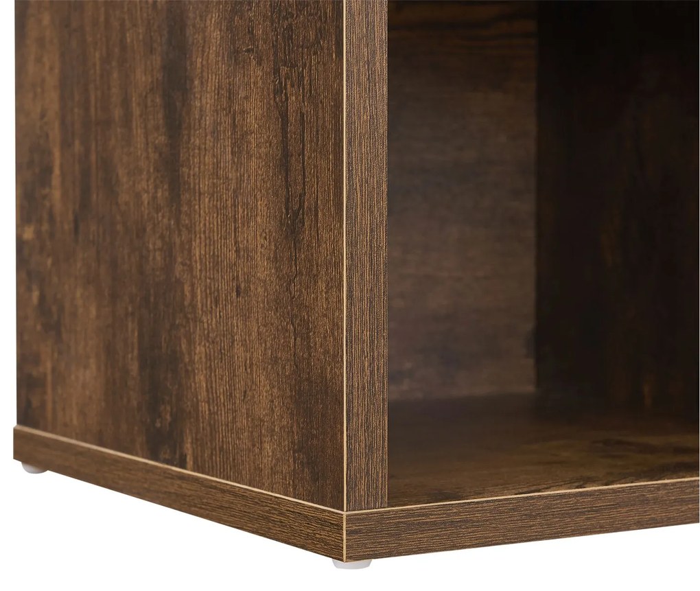 Suport pantofi cu captuseala 104 x 30 x 48 cm maro antic