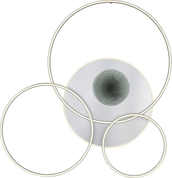 Globo 48466-70ASH-LED St plafonieră INVERTINA 70W/230V Wi‑Fi Tuya crom + telecomandă