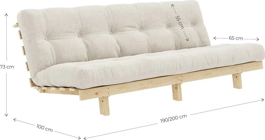 Canapea gri închis 200 cm Lean – Karup Design