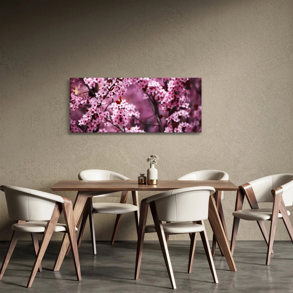Tablou - Sakura roz (120x50 cm)
