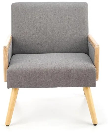 Scaun de design Culoare Gri / Lemn Masiv, KANNUS