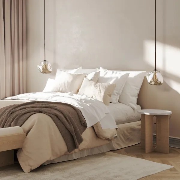 Lampă suspendată pe cablu LAVA 1xG9/8W/230V bronz/bej fumuriu