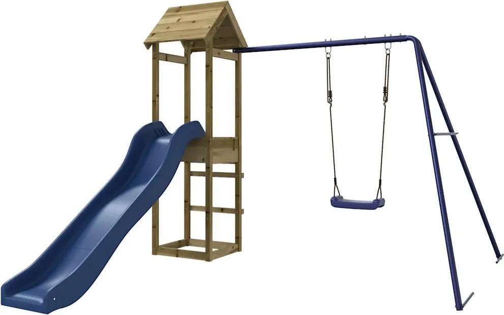 vidaXL Set de joacă pentru exterior, lemn de pin impregnat