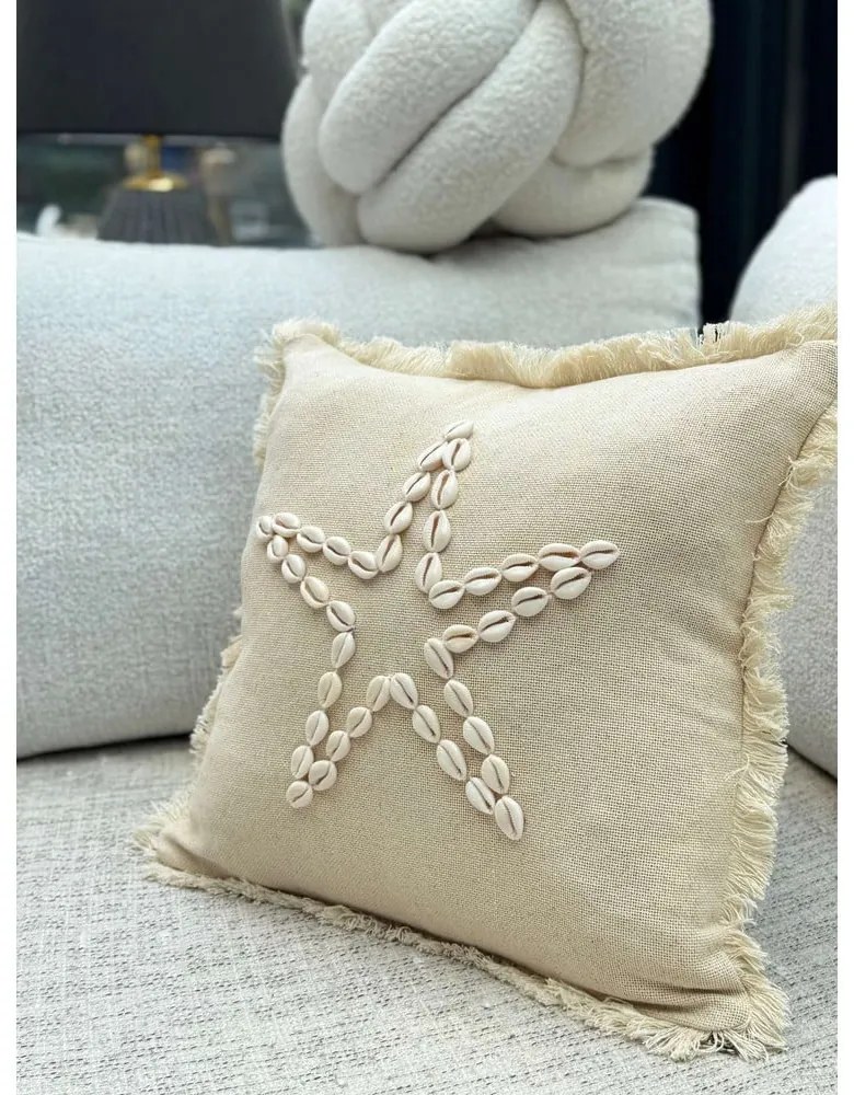 Față de pernă din bumbac 43x43 cm Seashells – Mioli Decor