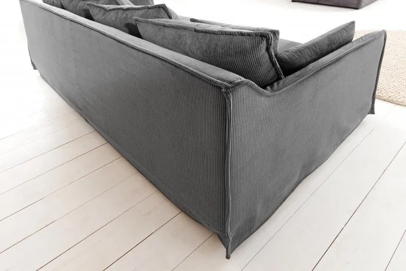 Canapea confortabila design modern, Heaven 3 locuri, gri