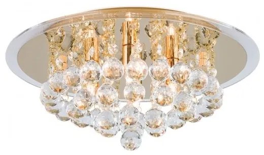 Plafoniera eleganta cristal K9 diam. 38cm Gloria DLU 2378/4/38 gold OR