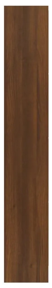 Pantofar, stejar maro, 63x24x147 cm, lemn compozit