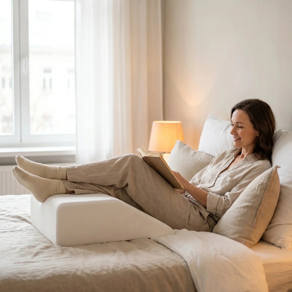 Perna ortopedica ridicare picioare, memory foam, multifunctionala