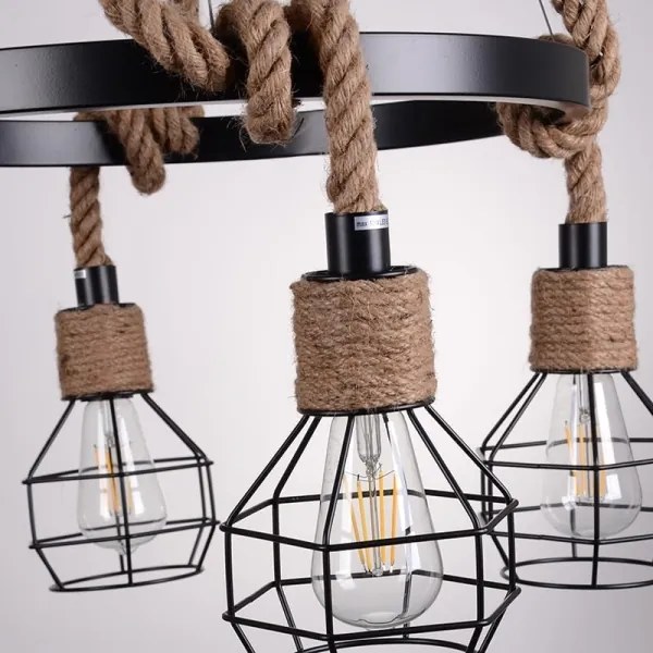 Lustră pe cablu ROPE ALEGRA 4xE27/10W/230V