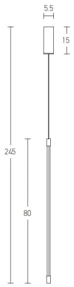 Lustră LED pe cablu LED/12W/230V auriu Zambelis 20122