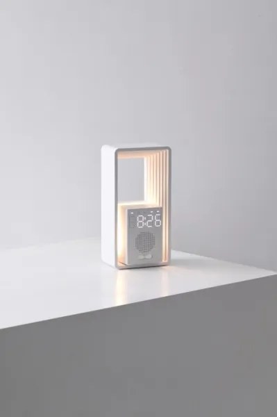 Immax 09113L - Lampă de birou LED cu ceas deșteptător și încărcare CALM LED/3,5W/5V
