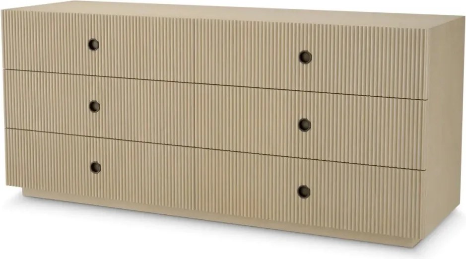 Comoda design LUX, Furnir de stejar albit, Dimitrios