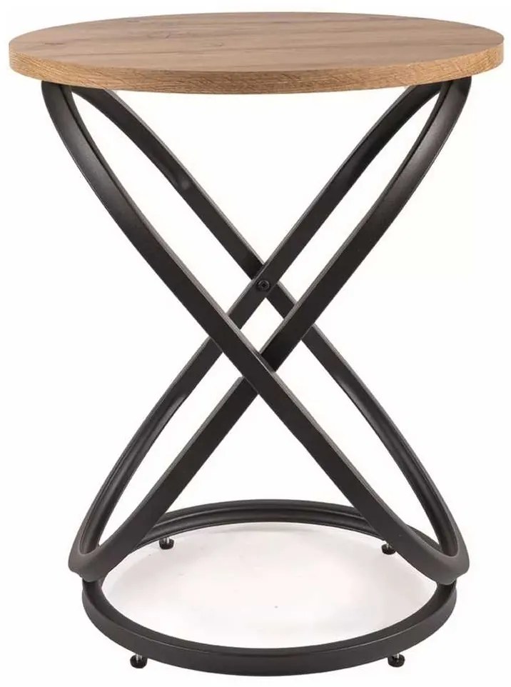 Măsuță de cafea Eos IV, stejar artisan / negru