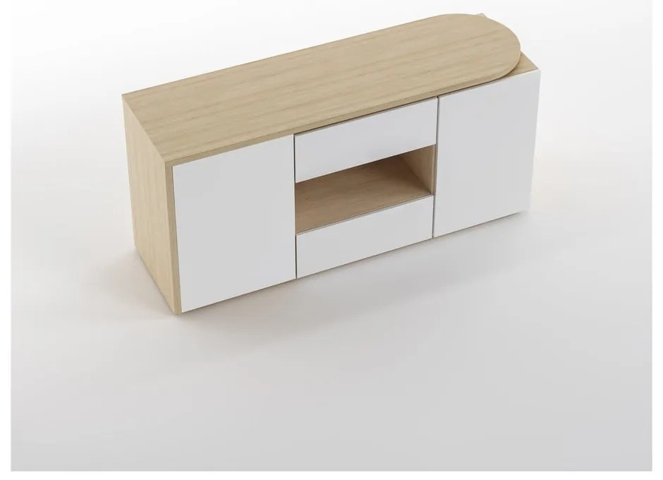 Birou cu blat cu aspect de lemn de stejar 48x159 cm Tango – TemaHome