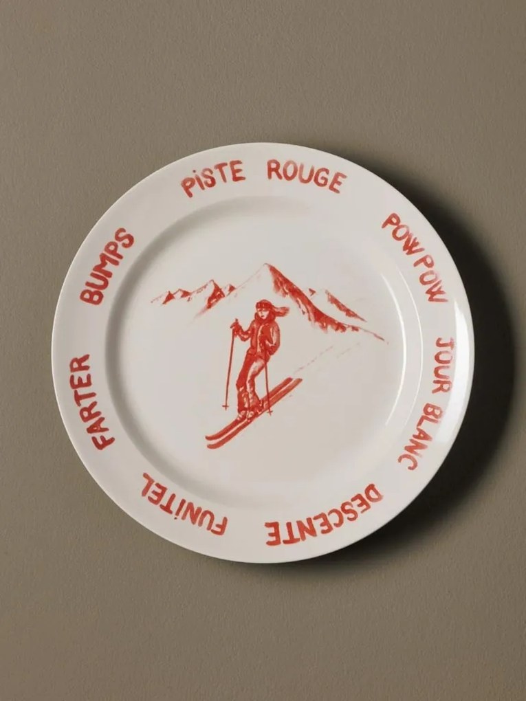 Set 4 farfurii din ceramica, D25.5 cm, Lapique