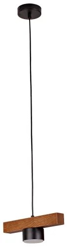 Duolla - Pendul pe cablu IRONLINE 1xGX53/3W/230V pin/stejar/negru