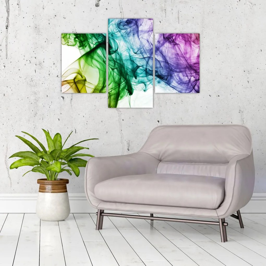 Tablou - fum colorat (90x60 cm)