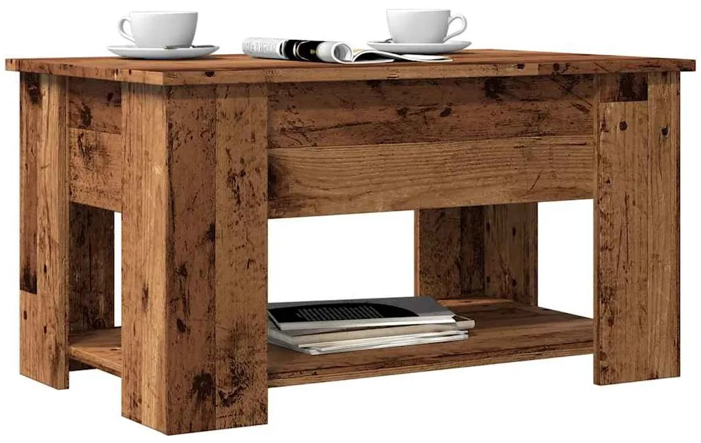 vidaXL Masuta de cafea Lemn vechi 79x49x41 cm Lemn prelucrat